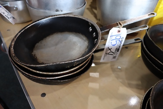Times 4 - 10" skillets in as is condition