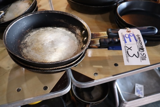 Times 3 - 10" skillets in as is condition