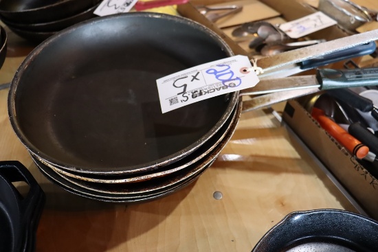 Times 5 - 12" skillets in as is condition
