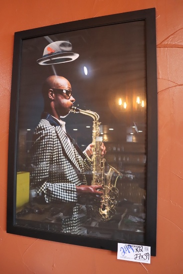 Times 2 - 27" x 39" framed jazz prints