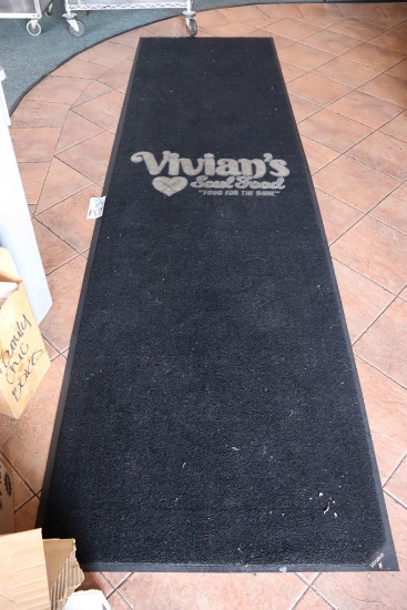 Times 2 - 3' x 10' and 4' x 6' Vivian's Soul Food floor mat and runner
