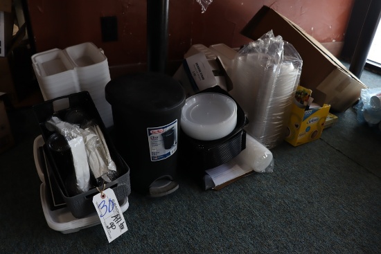 All to go - under table - styro, organizers and more