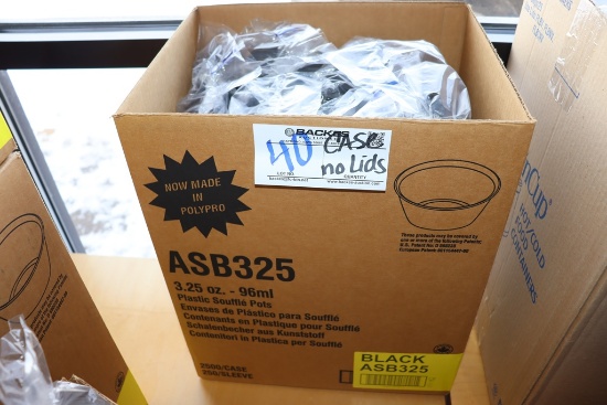 Case to go - 3.25 oz plastic souffle cups only