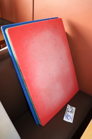 Times 3 - 18 x 24 red, green and blue cutting boards