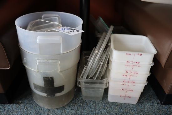 All to go - under table - acrylic related items - most have a crack