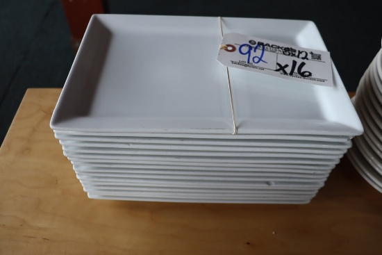 Times 16 - World 8" x 12" white platters - there are chips in some of the p