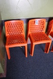 Times 8 - Lagoon Furniture Milan Style Orange Stackable Dinning Chair (pd $