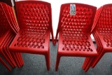 Times 8 - Lagoon Furniture Milan Style Orange Stackable Dinning Chair (pd $
