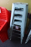 Times 4 - metal bistro style stools