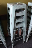 Times 4 - metal bistro style stools