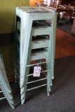 Times 4 - metal bistro style stools