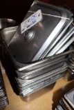 Times 7 - 1/2 x 6 stainless insets with lids