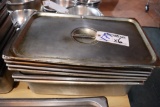 Times 6 - 12 x 20 x 6 stainless insets with 2 lids