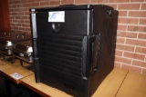 Choice Black catering box - nice - with 3 stainless full size pans