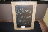 Barn wood framed chalk board - 27
