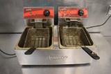 Avantco model 177F102 double counter top electric fryer - 120v