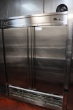 Spartan STF-47 stainless 2 door portable freezer - will need a light cleani
