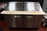 Atosa model MSF8307GR refrigerated and portable sandwich prep table - broug