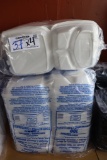 Times 4 - Dart large foam hinge lid containers - 9 5/8 x 9 x 3