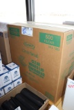 Case of Dart clear hinged lid containers 6 x 5 3/4 x 3