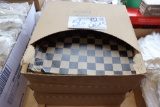 Times 2 - cases of black checkered wax sheets 12 x 12