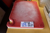 Times 2 - 15 x 20 red and white cutting boards