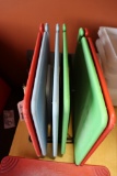 Set of 6 cutting boards with rack