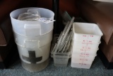 All to go - under table - acrylic related items - most have a crack