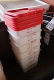 Times 5 - 7.5 qt food storage containers with lids