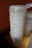 Times 10 - 8 qt food storage containers with 8 lids