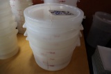 Times 3 - 12 qt food storage containers with lids