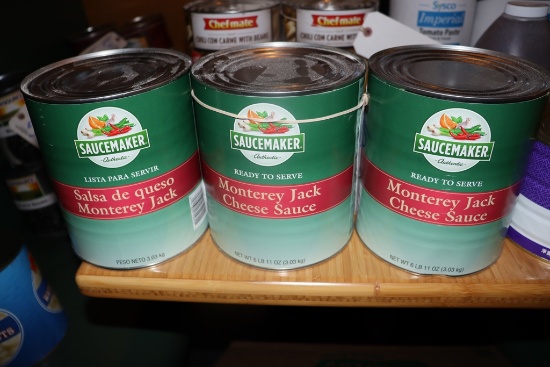Times 3 - cans of Sauce Maker Monterey Jack cheese sauce