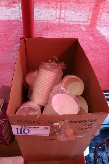 12 oz food containers with some lids