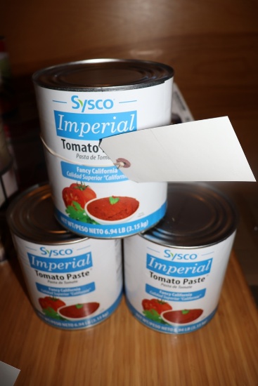 Times 2 - cans of Sysco Tomato Paste