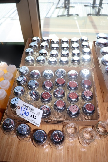 Times 52 - glass cheese shakers with lids