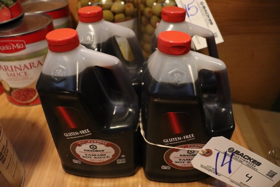 Times 4 - Kikkoman Soy Sauce - 2 qt jugs