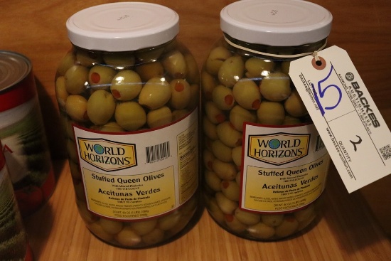 Times 2 - jars of World Horizons stuffed Queen olives