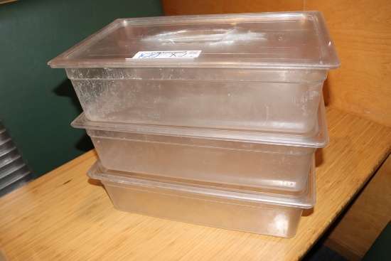 Times 3 - 12 x 20 x 6 acrylic insets with lids