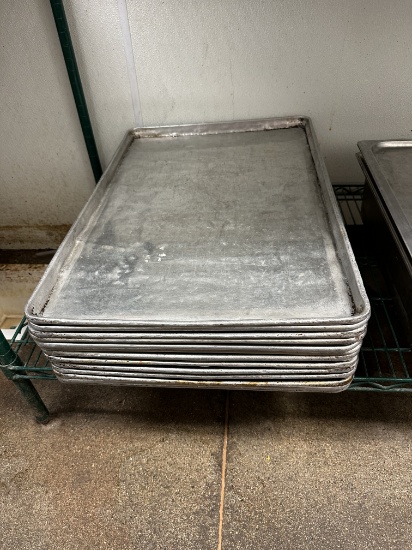 Times 13 - Full sized aluminum sheet pans - okay condition
