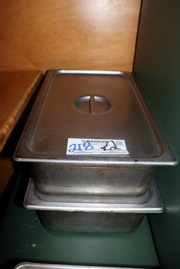 Times 2 - 12 x 20 x 6 stainless inset with lids