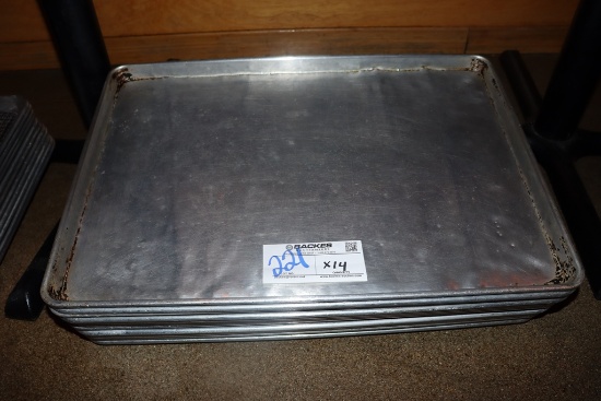 Times 14 - full size aluminum sheet pans - dented bottoms
