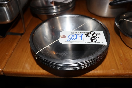 Times 8 - stainless 8" mixing bowls