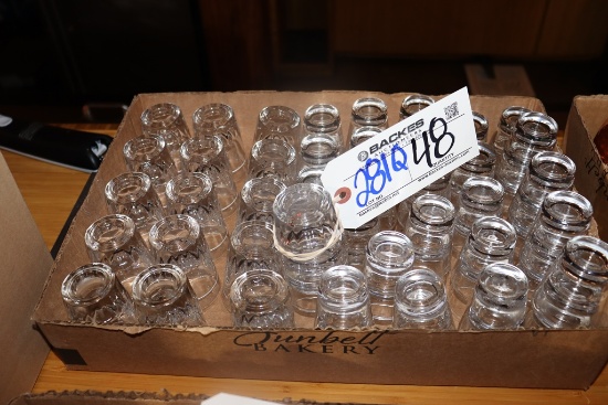 All to go - 48 shot glasses - 2 styles and sizes