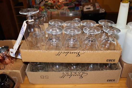All to go - 2 boxes misc. bar glasses