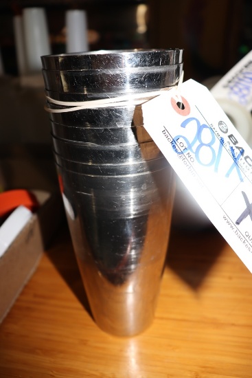 Times 8 - stainless shaker glasses