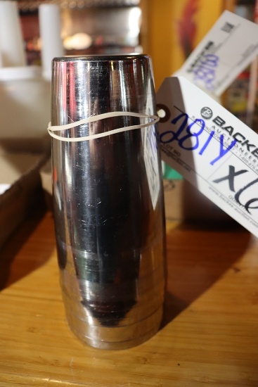 Times 6 - stainless shaker glasses