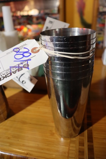 Times 8 - stainless shaker glasses