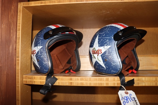 Pair to go - Fong's crash helmets