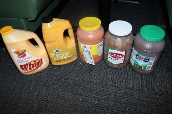 Times 5 - gallons of Vinaigrette - Mild Degenero - Dorothy Lynch - Garlic P