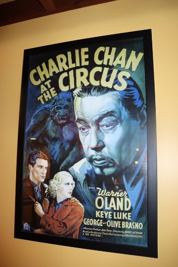 Charlie Chan at the Circus movie poster -framed wall print - 28" x 41"